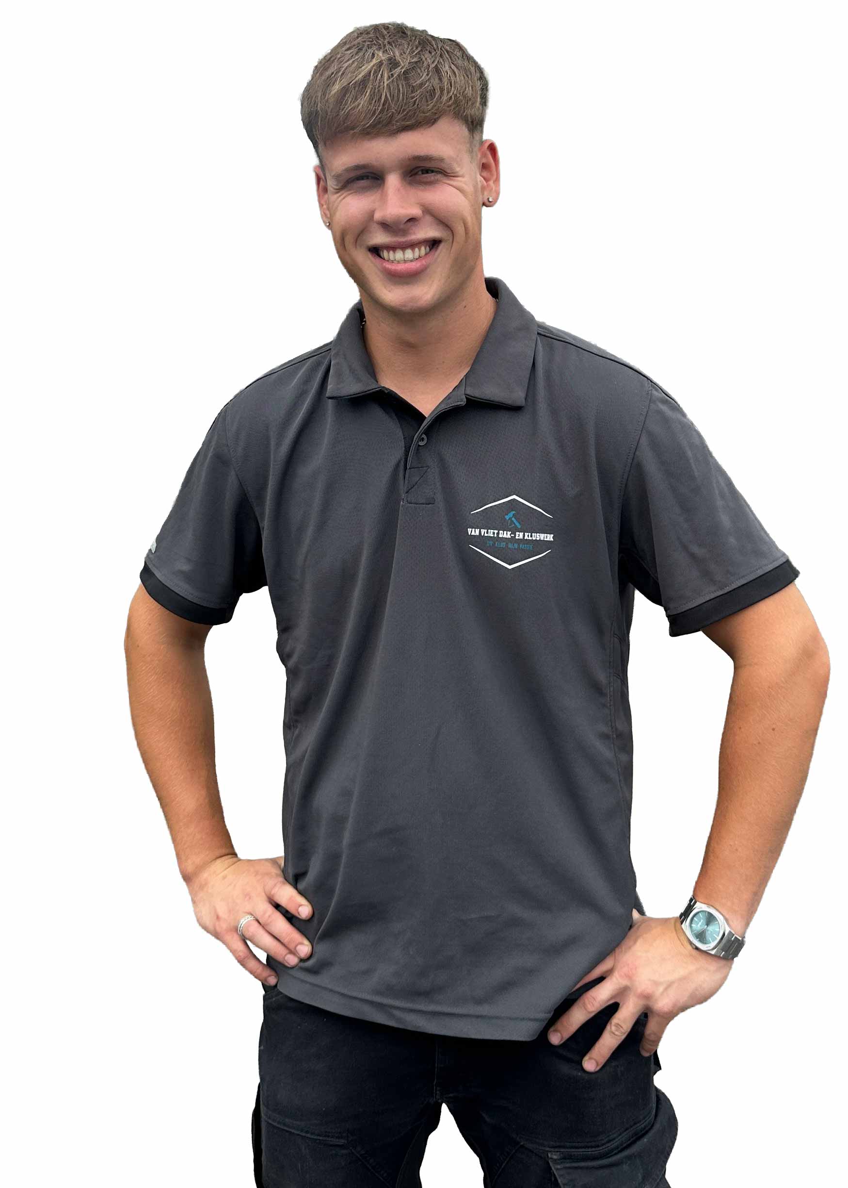 Over ons: Milan van Vliet, eigenaar van Van Vliet Dak- en Kluswerk, bekend om vakmanschap, passie en oog voor detail.